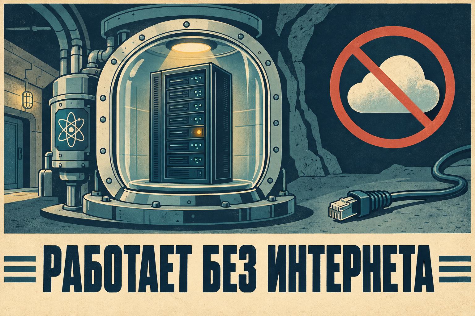 Иллюстрация: работа IIShenka в изолированном контуре без интернета