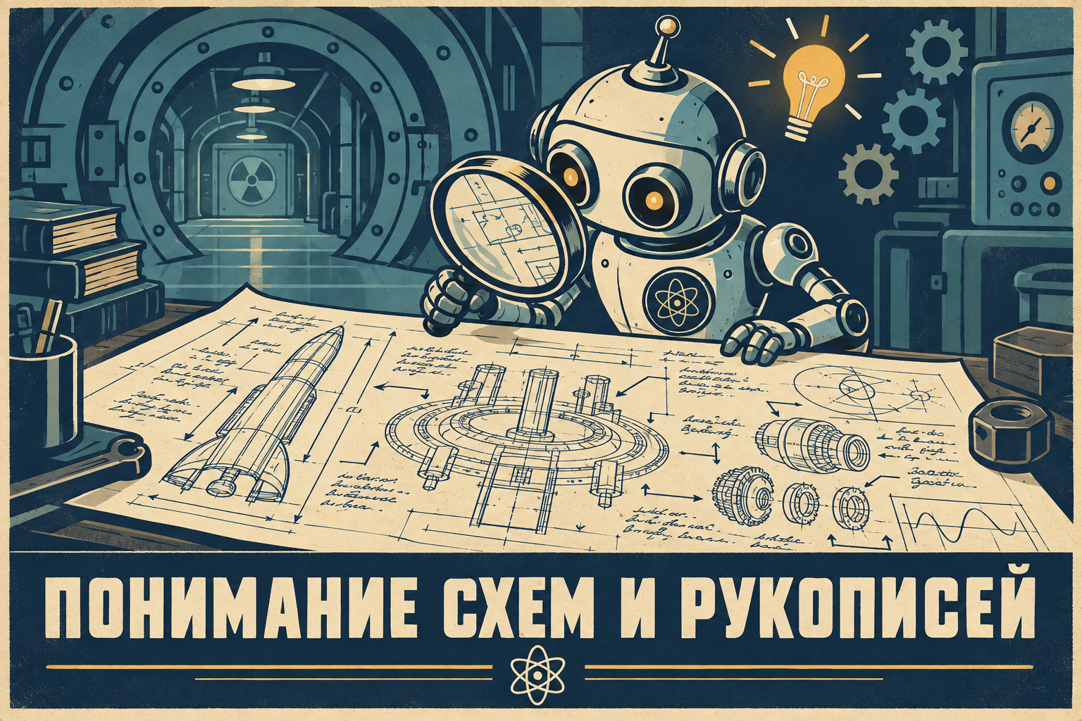 Иллюстрация: разбор схем, чертежей и рукописных записей