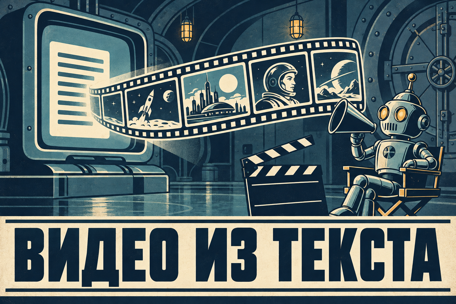 Иллюстрация: маркетинг — генерация текстов, картинок и видео